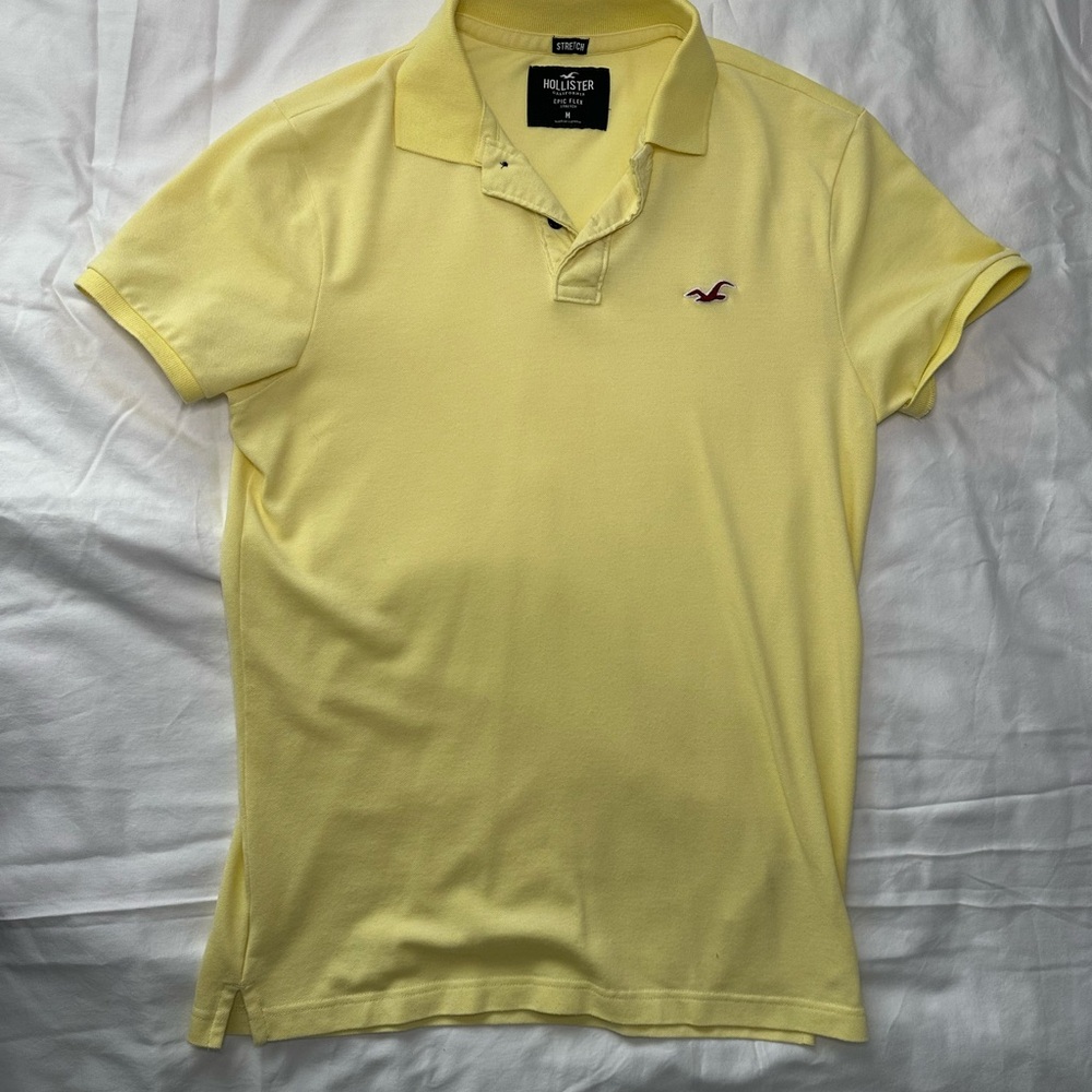 Hollister Yellow Polo Shirt Classic Style